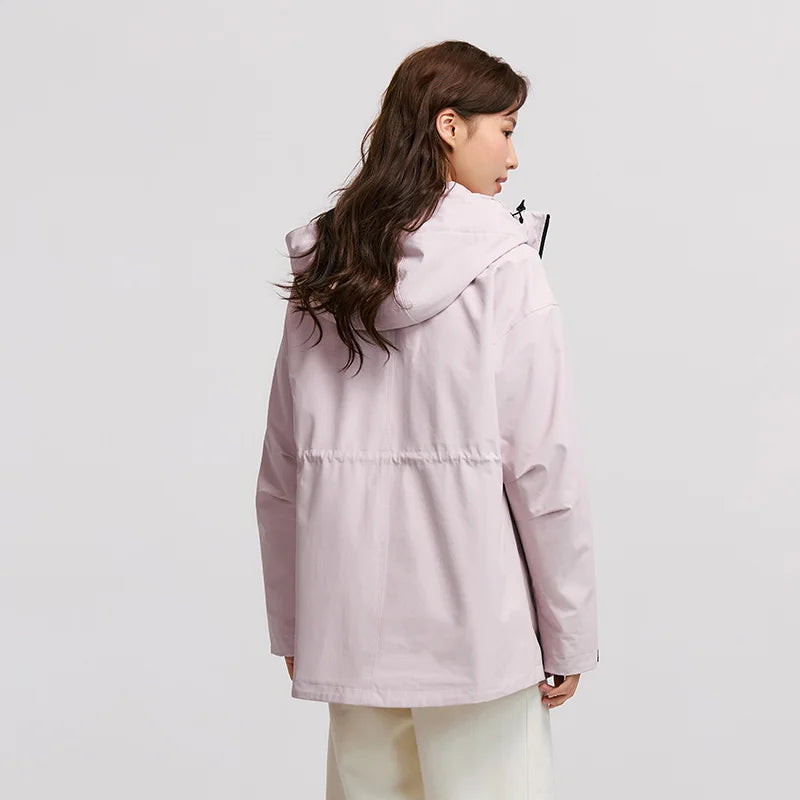 Doudoune Femme 2-en-1 – Capuche, 90 % Duvet & Imperméable