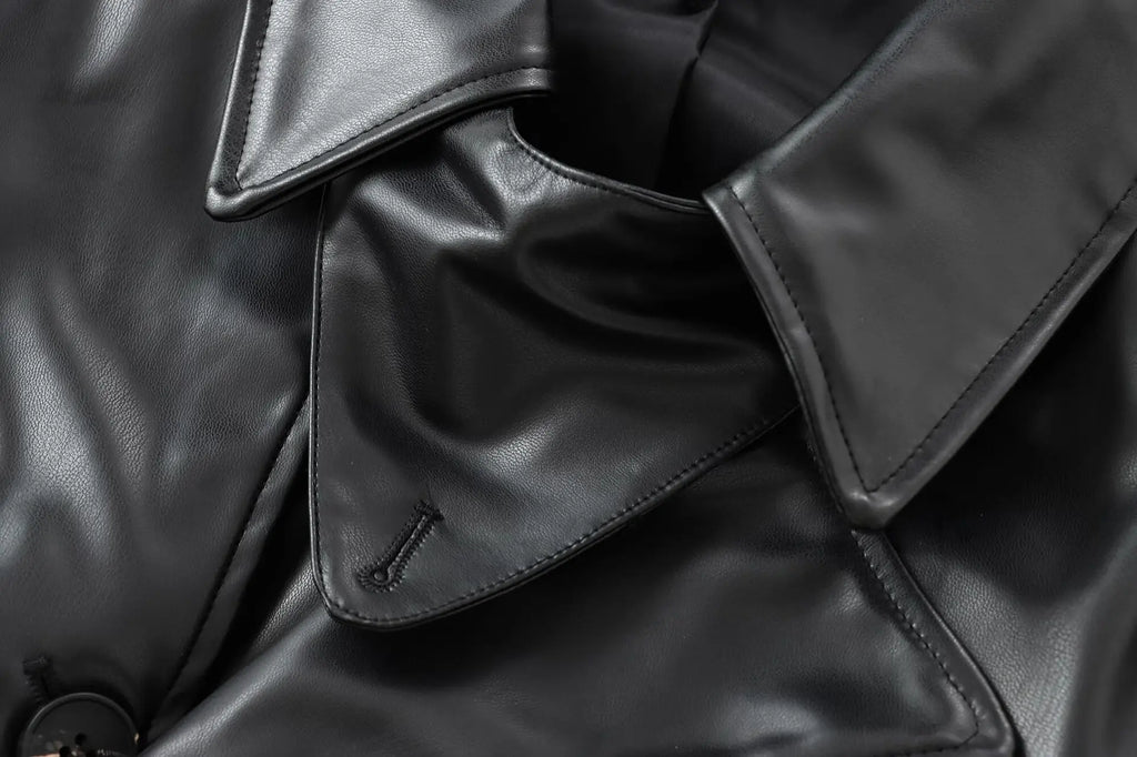 Veste PU Rouge Vin Femme – Style Street & Slim Fit - Vestico