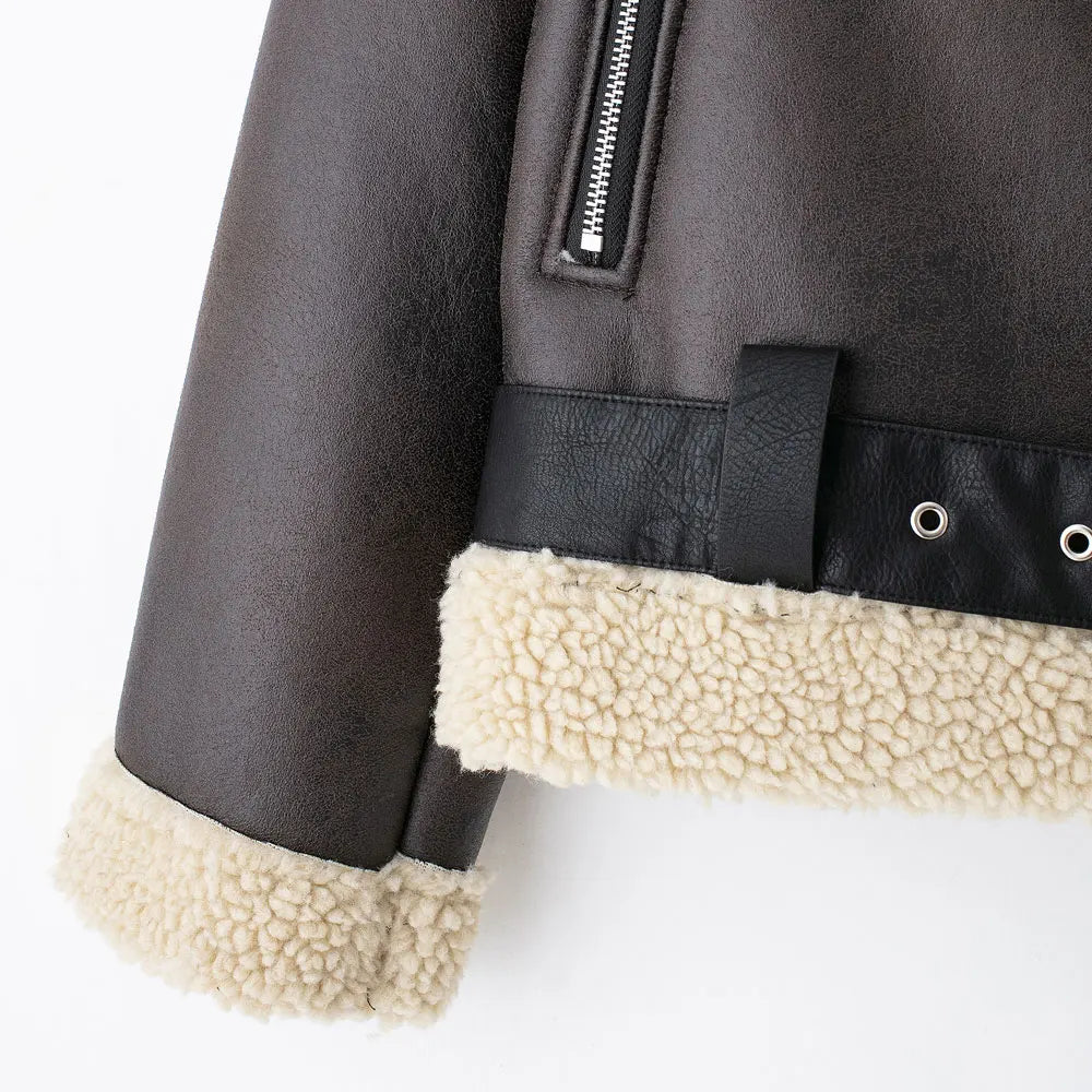 Veste Suédine Femme – Hiver Chic & Chaud - Vestico