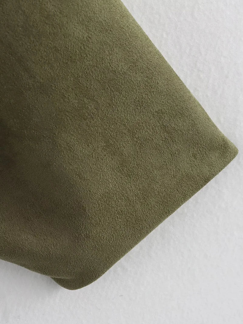 Bomber Femme Vintage – Veste Chic à Col Revers et Manches Longues - Vestico