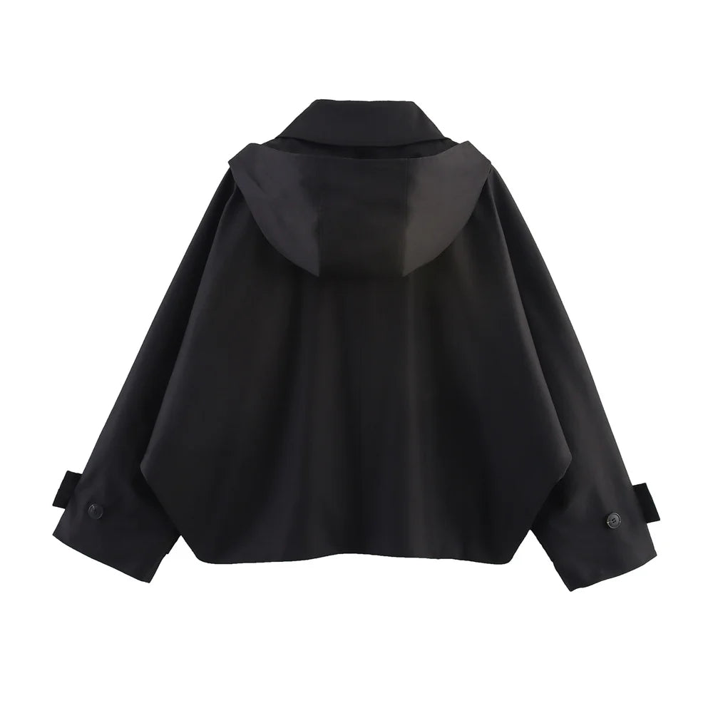 Veste Courte à Capuche Femme – Coupe Moderne & Style Casual