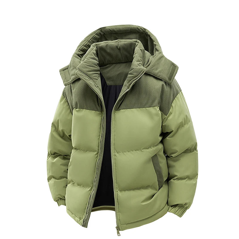 Veste Homme à Capuche Amovible – Coupe-Vent Chaude Automne/Hiver - Vestico