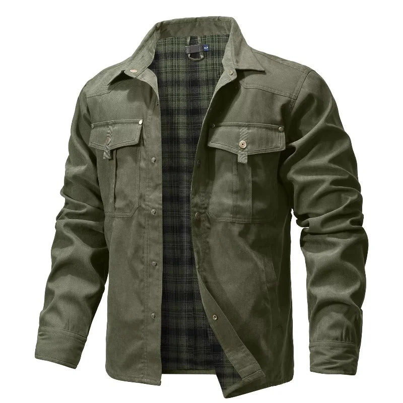 Veste Chemise Homme Printemps – Style Cowboy Décontracté à Boutons Pression - Vestico