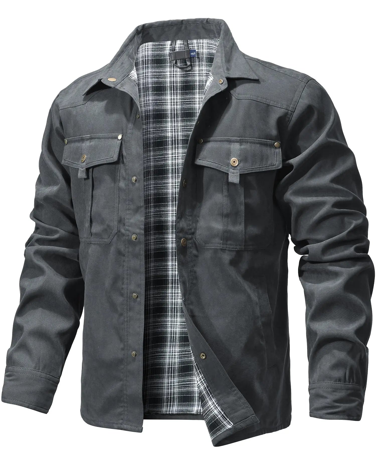 Veste Chemise Homme Printemps – Style Cowboy Décontracté à Boutons Pression - Vestico