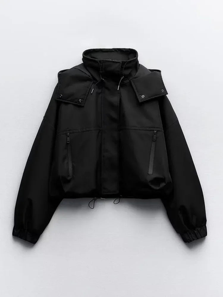 Veste Courte à Capuche Femme – Printemps/Automne - Vestico