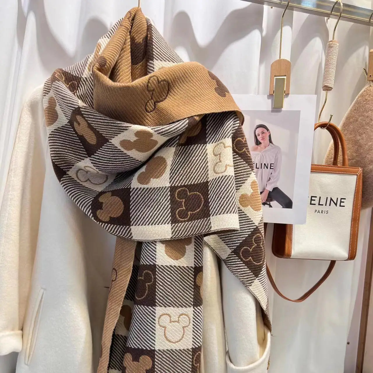 Écharpe Femme d’Hiver – Grande Écharpe Chaude, Imprimée & Douce - Vestico