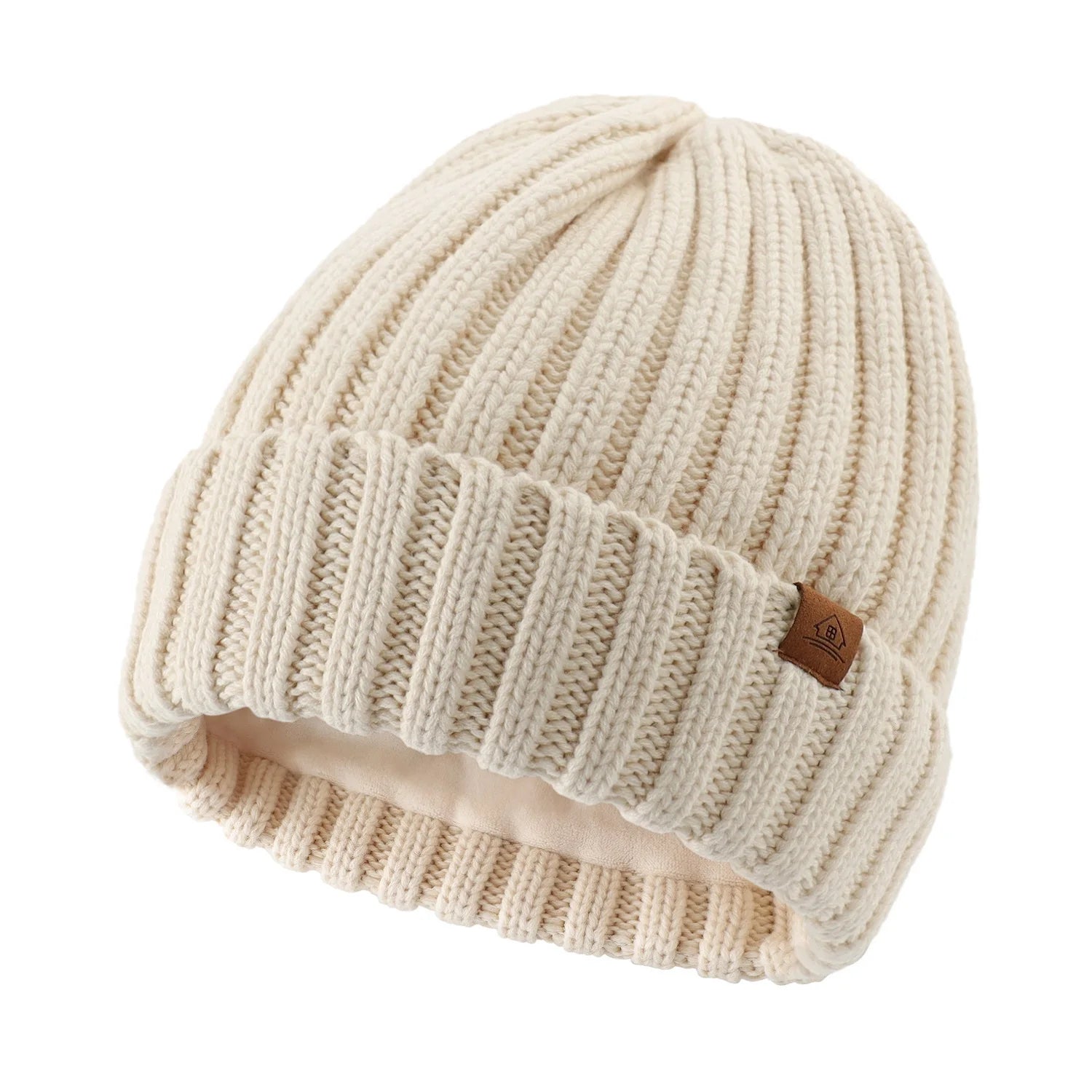 Bonnet Unisexe en Maille – Doublure Velours, Chaud & Confortable - Vestico