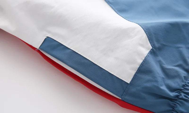 Boys Spring Autumn Coats Kids Jackets Toddler Hooded Windbreaker With Pocket Children Zipper Outerwear Baby Clothes 2-7 Years - Vestico