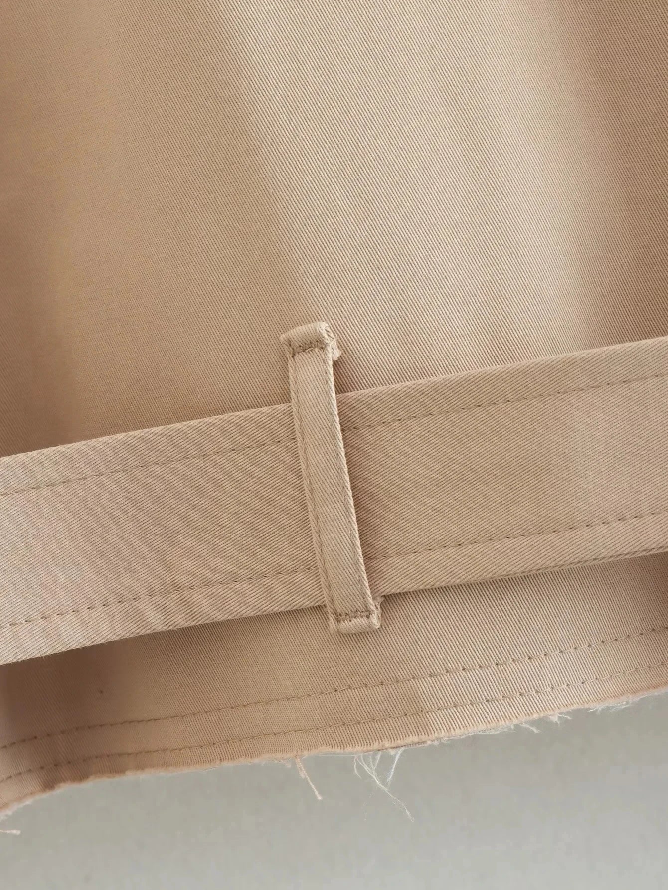 Trench Court Ceinturé Femme 2024 – Vintage Streetwear, Double Boutonnage, Manches Longues - Vestico