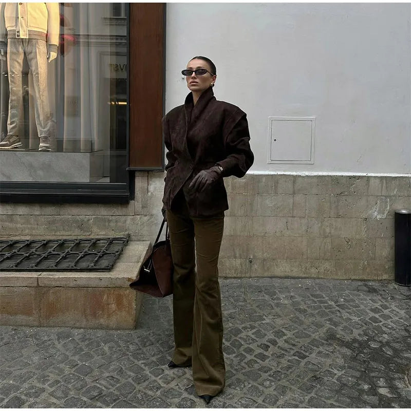 Blazer Femme Ceinturé – Chic & Élégant - Vestico