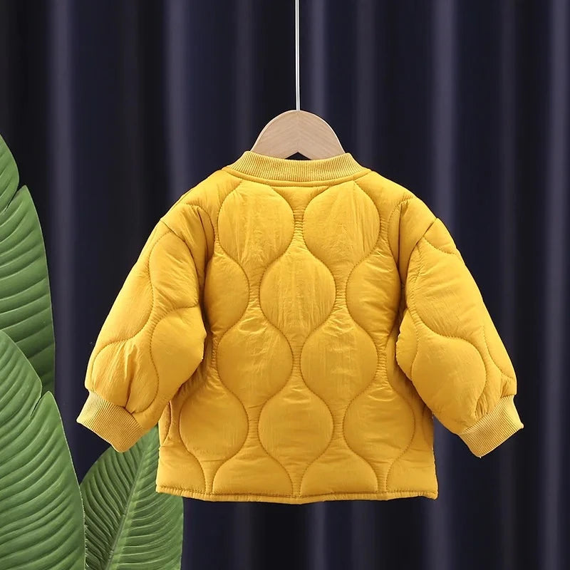 New Autumn Winter Fashion Baby Boys Clothes Children Girl Solid Casual Cotton Coat Toddler Costume Infant Jacket Kids Sportswear - Vestico