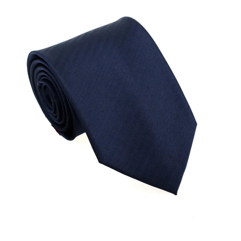 Cravate Homme Bleu Marine – Jacquard Imperméable, Élégante & Tendance