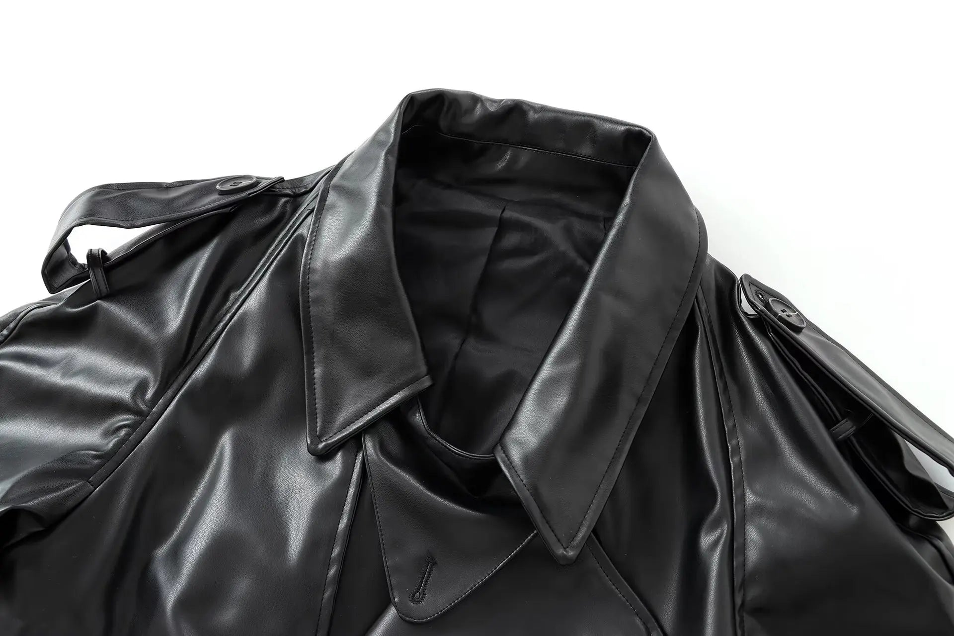 Veste PU Rouge Vin Femme – Style Street & Slim Fit - Vestico