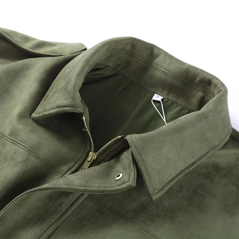 Veste Suédine Femme – Vintage Oversize - Vestico