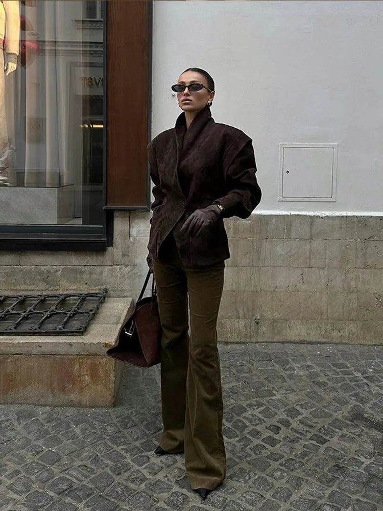 Blazer Femme Ceinturé – Chic & Élégant - Vestico