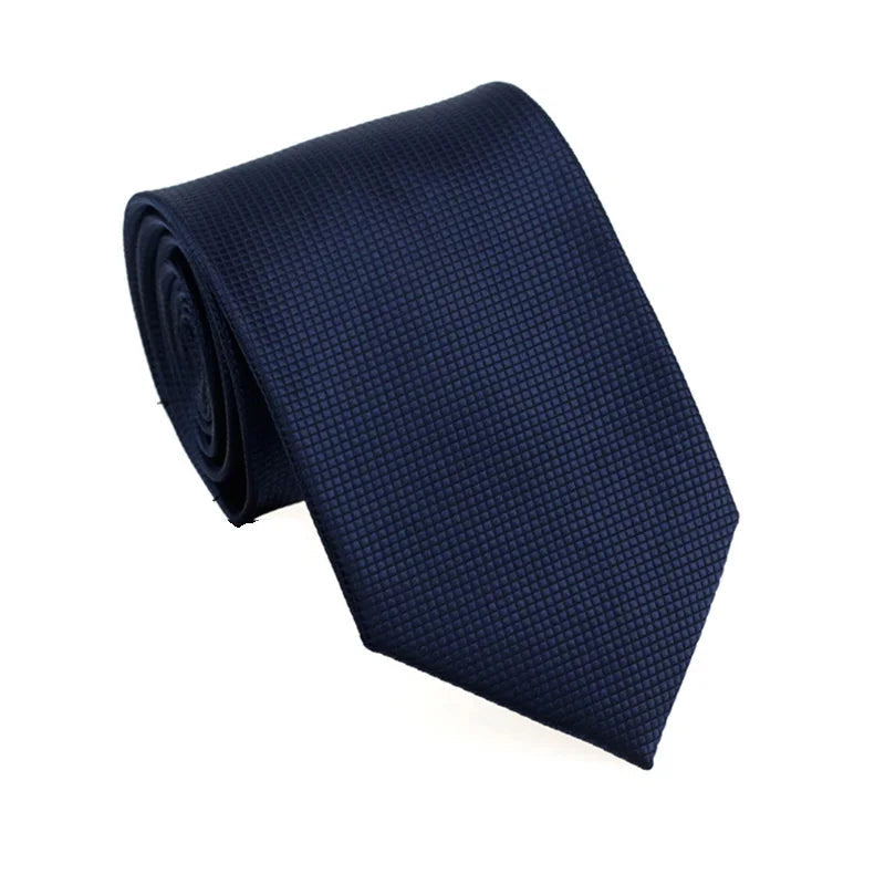 Cravate Homme Bleu Marine – Jacquard Imperméable, Élégante & Tendance