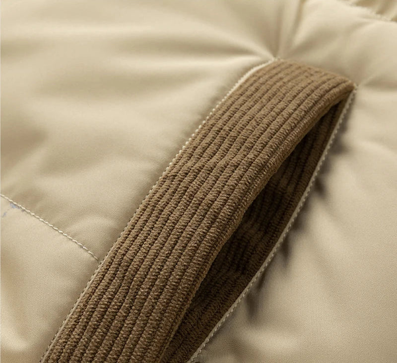 Veste Homme à Capuche Amovible – Coupe-Vent Chaude Automne/Hiver - Vestico