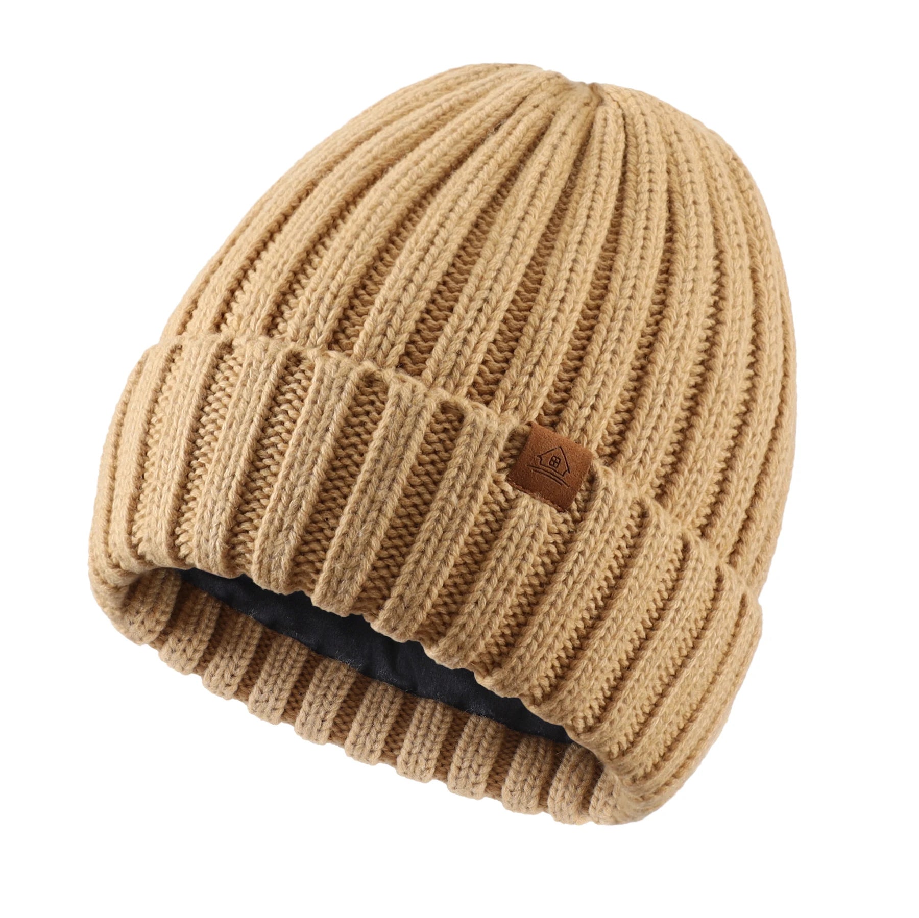 Bonnet Unisexe en Maille – Doublure Velours, Chaud & Confortable - Vestico