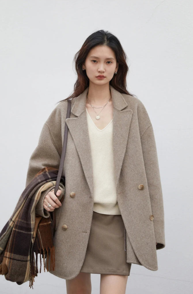 Manteau Laine Femme – Double Face Élégance - Vestico