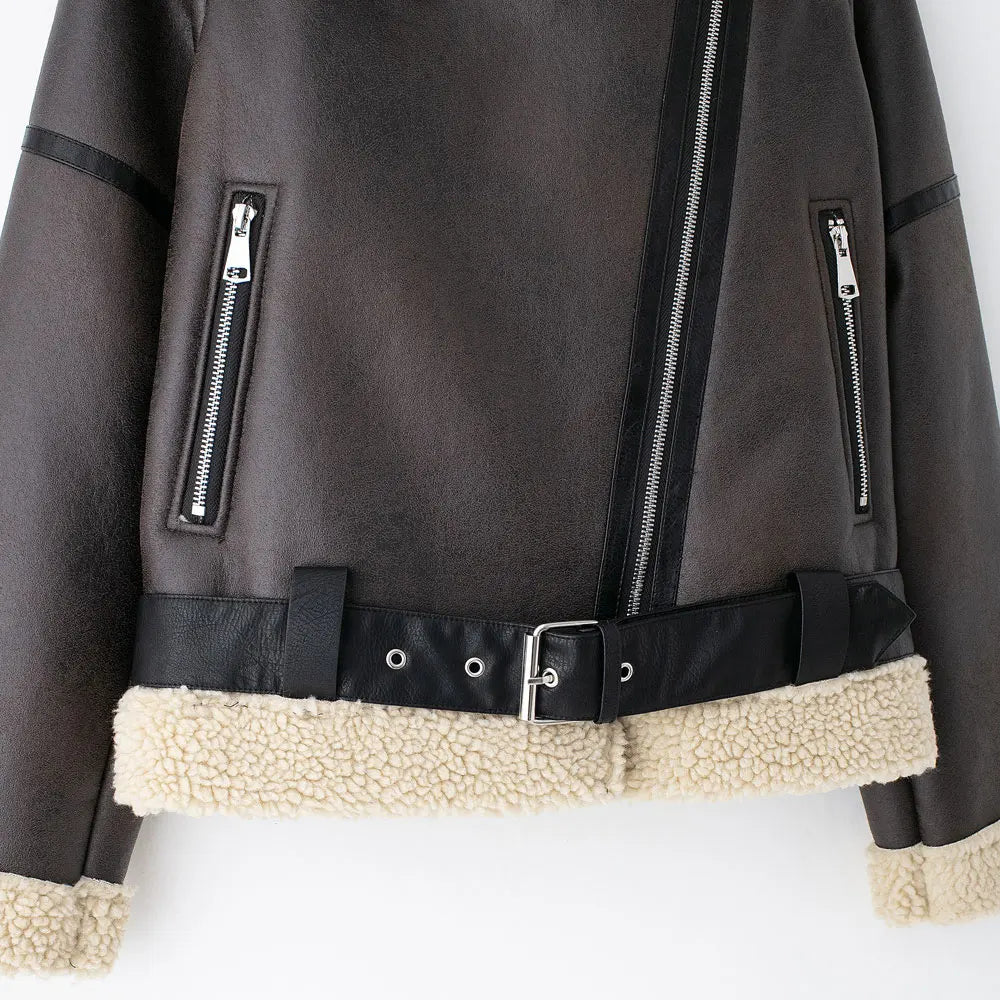 Veste Suédine Femme – Hiver Chic & Chaud - Vestico