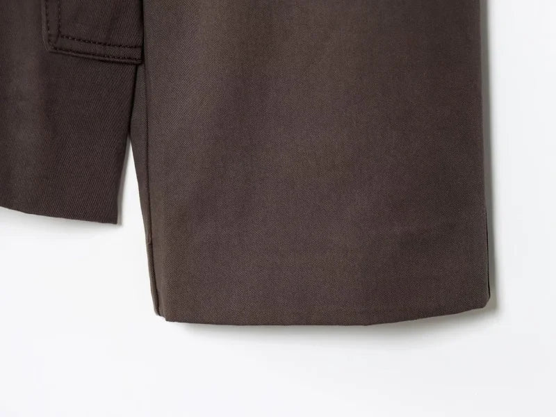 Trench Coat Britannique Ceinturé – Double Boutonnage & Col Revers Maillard - Vestico