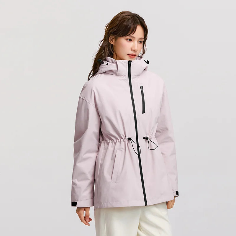 Doudoune Femme 2-en-1 – Capuche, 90 % Duvet & Imperméable
