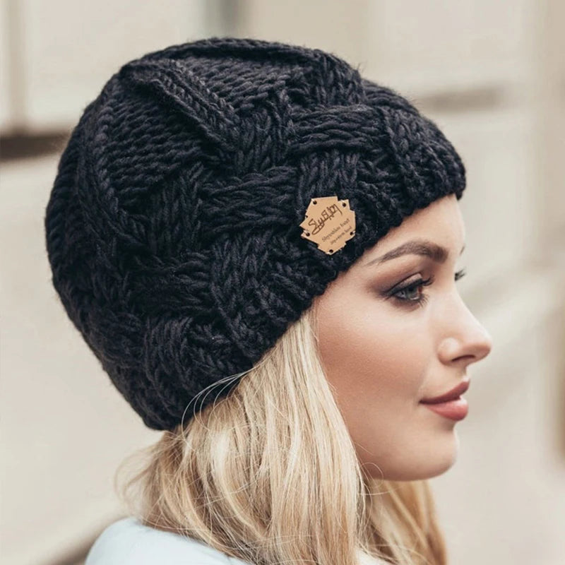 New European and American Retro Knitted Hats for Men and Women Autumn and Winter Knitted Hats Warm and Comfortable Hats - Vestico