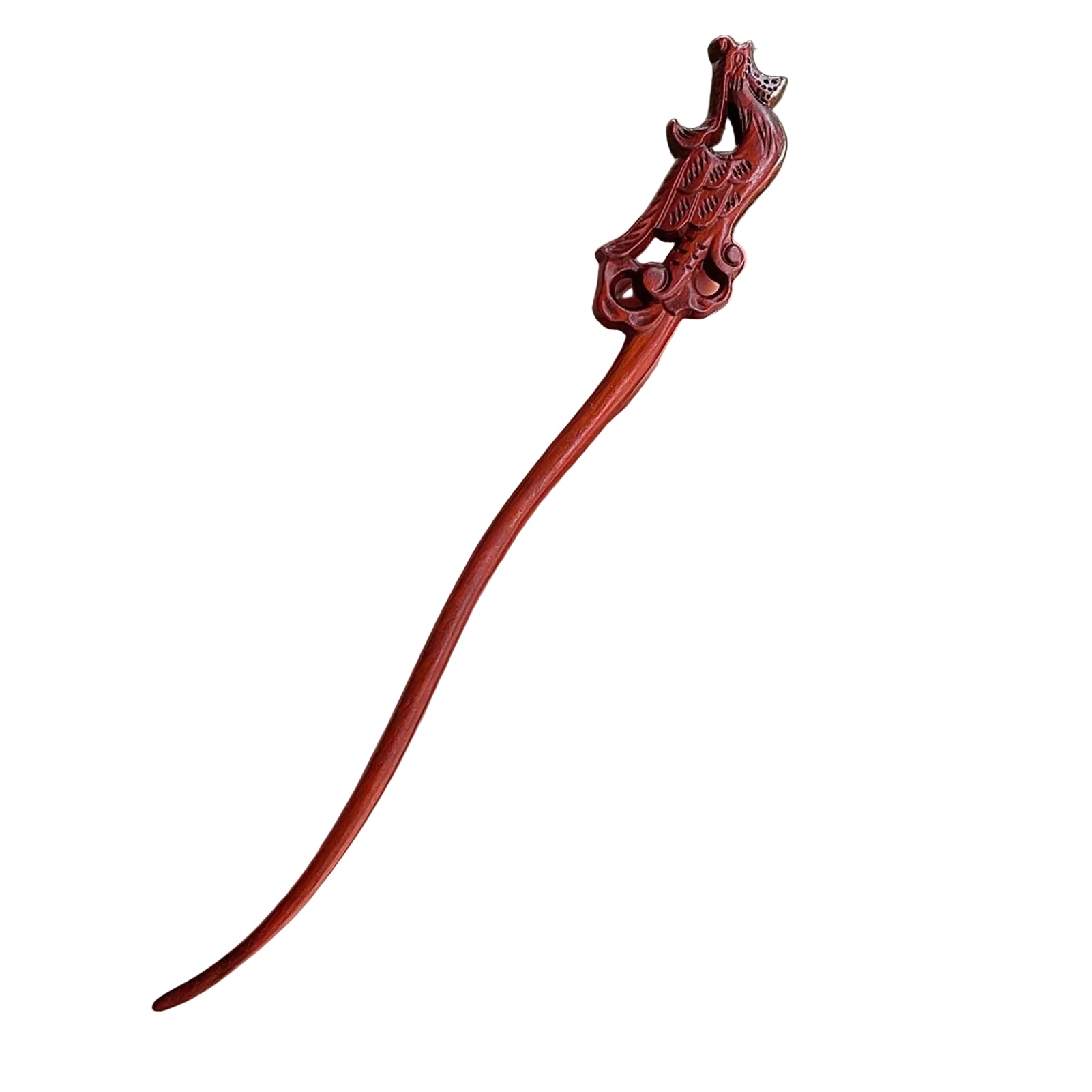 Pic à Cheveux en Bois Sculpté – Style Chinois, Fait Main & Élégant