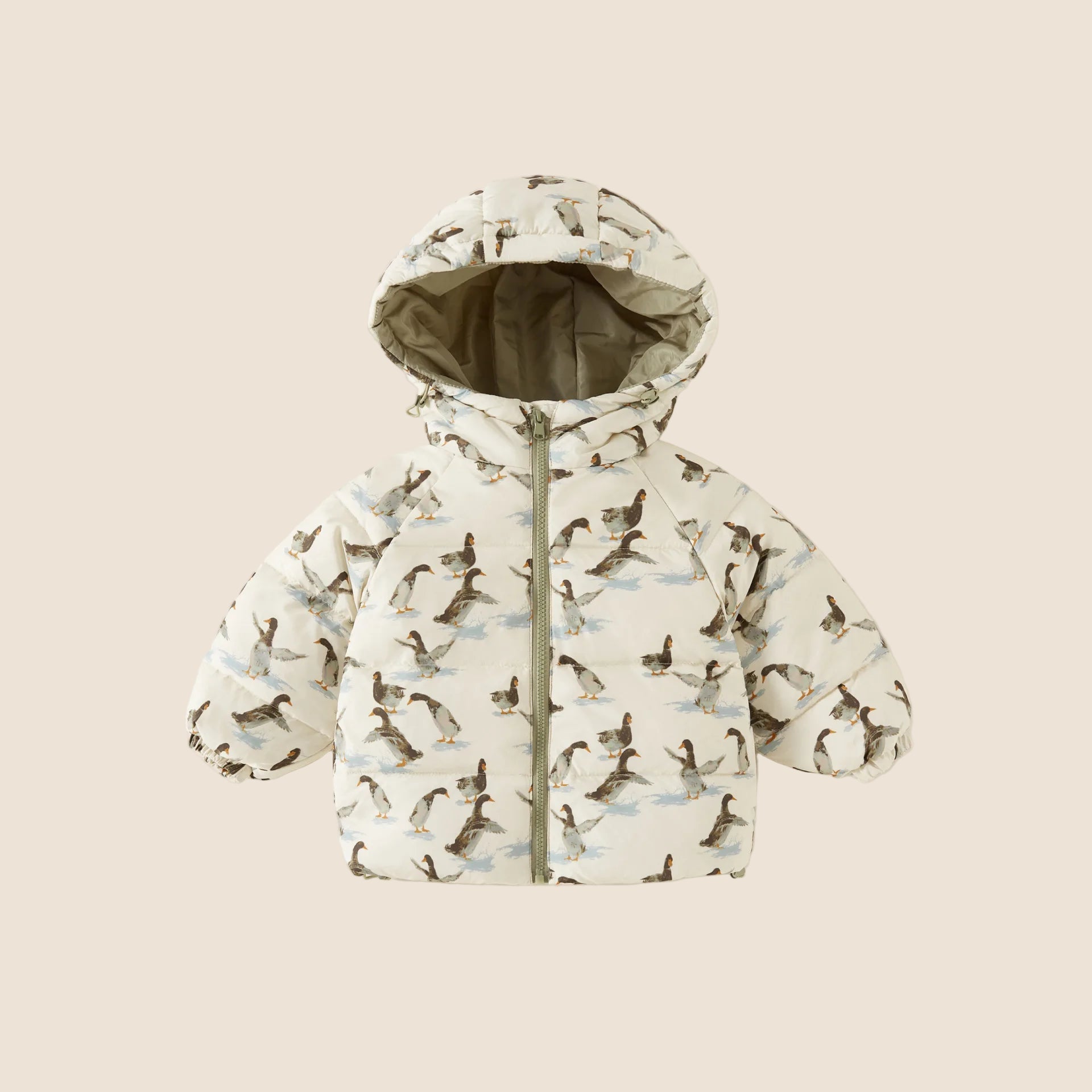 Doudoune Hiver Enfant – Motifs Lapin & Éléphant, Chaude et Coupe-Vent (18M à 7 Ans) - Vestico