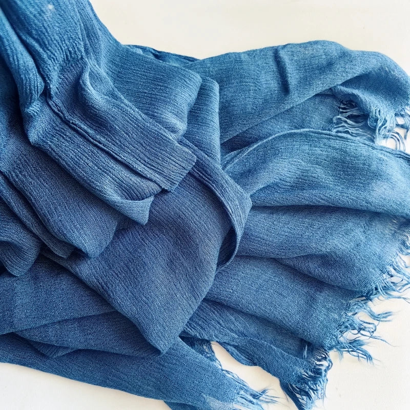 61 Colors Soft Cotton Viscose Scarf Rayon Material Muslim Hijab Mid Eastern Plain Solid Color Headscarf With Tassel - Vestico