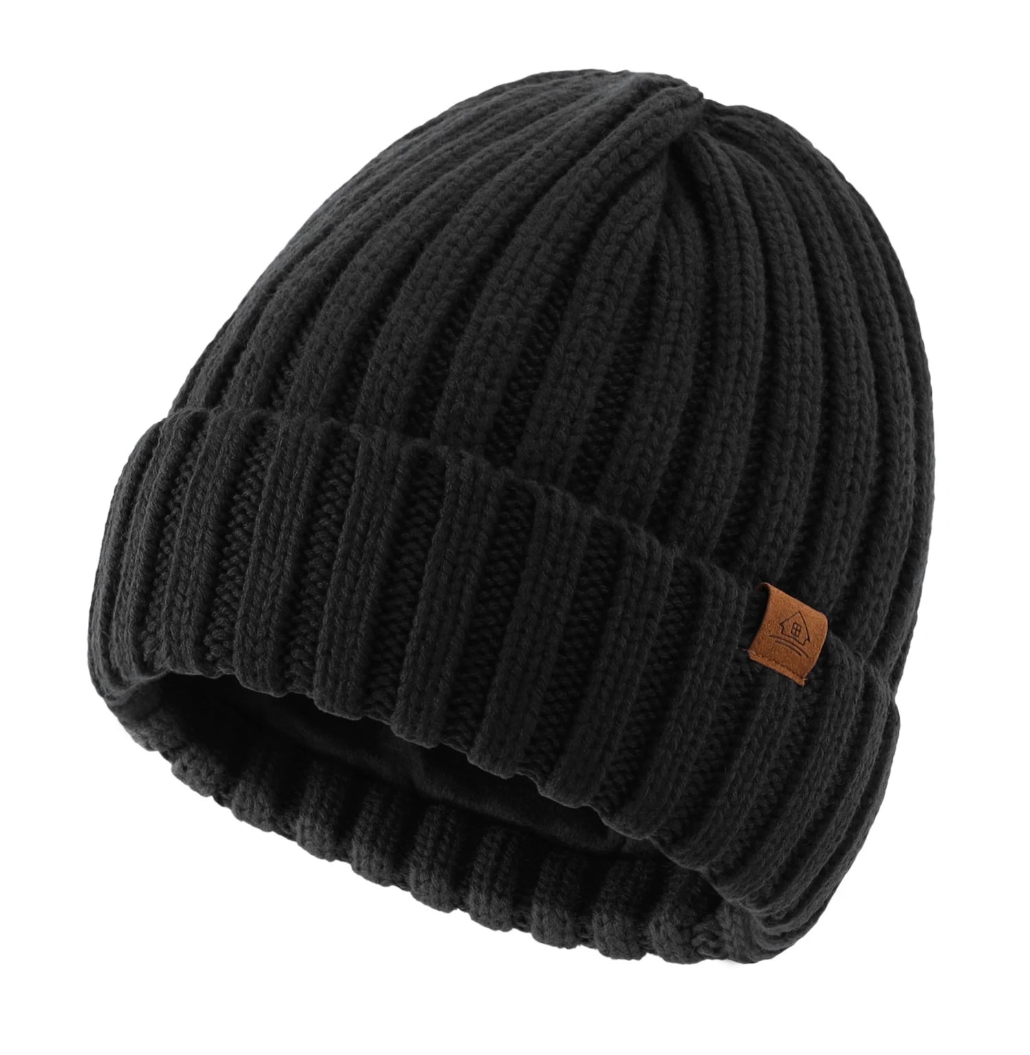 Bonnet Unisexe en Maille – Doublure Velours, Chaud & Confortable - Vestico