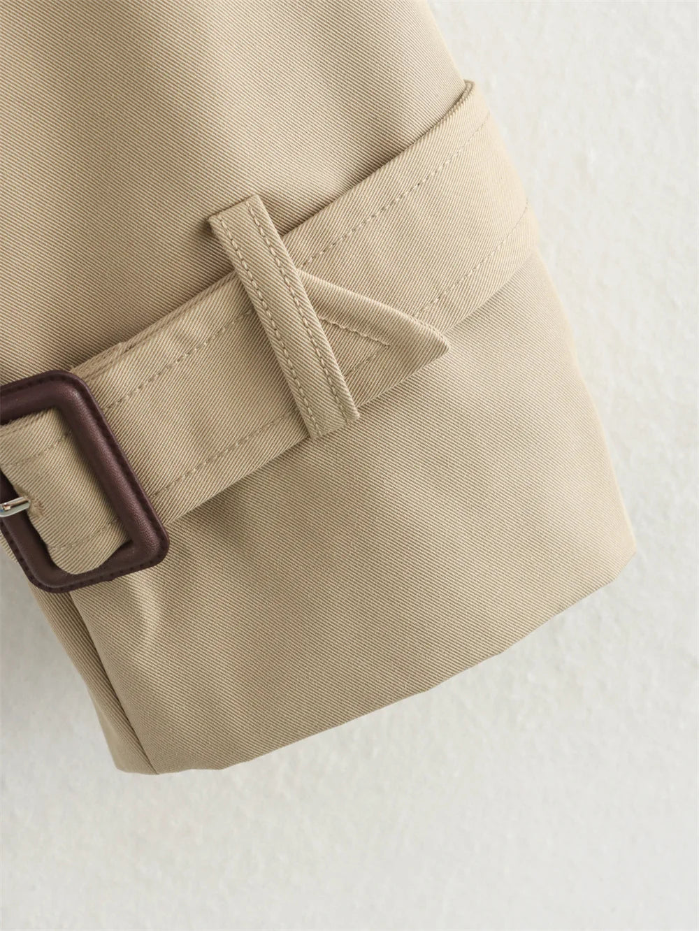 Veste Femme Courte Vintage – Trench Double Boutonnage Chic - Vestico