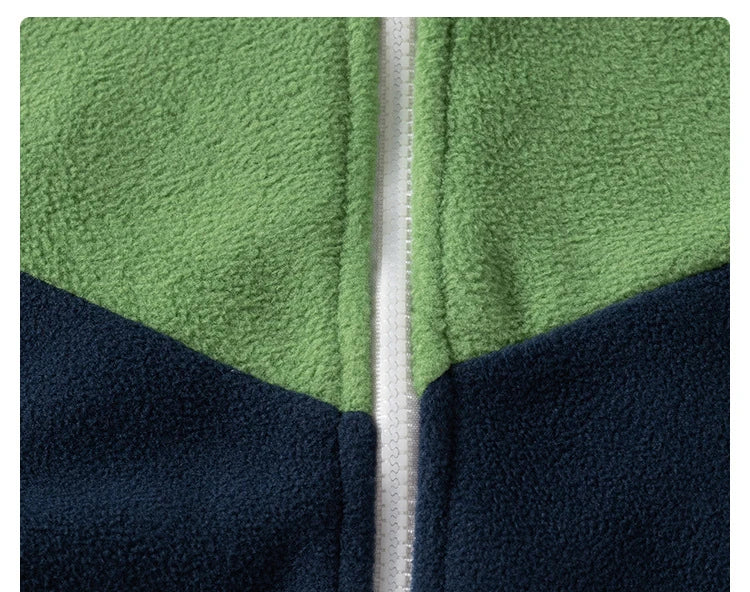 Veste Chaude Garçon à Capuche – Bicolore et Doublée Polaire (7 à 12 ans) - Vestico