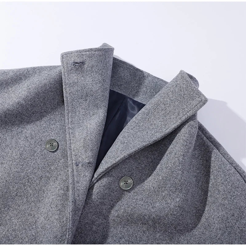 Manteau Femme Oversize en Laine Mélangée – Élégance Automne/Hiver - Vestico