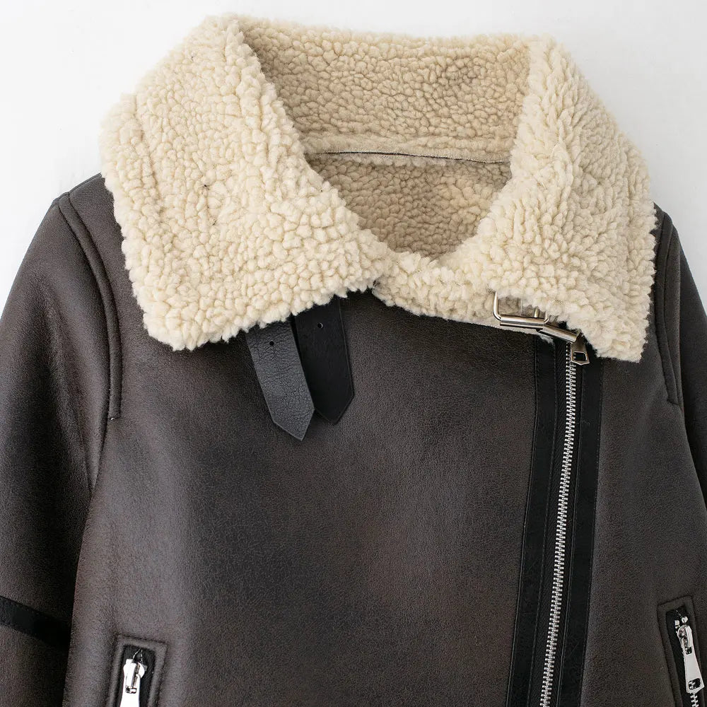 Veste Suédine Femme – Hiver Chic & Chaud - Vestico