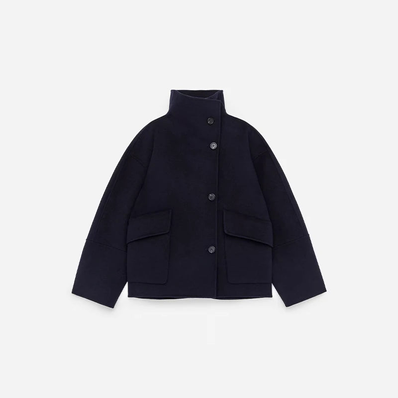 Manteau Femme Oversize en Laine Mélangée – Élégance Automne/Hiver - Vestico