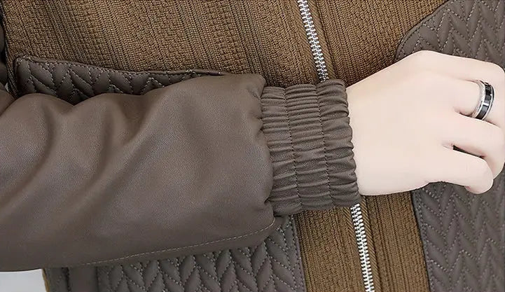 Veste Homme Hiver en Similicuir Épais – Style Streetwear avec Col Revers - Vestico