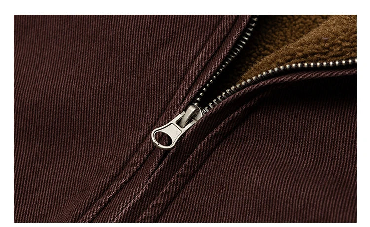 Veste Polaire Japonaise Vintage Homme – Épaisse et Chaude, Style Coréen Streetwear Décontracté - Vestico