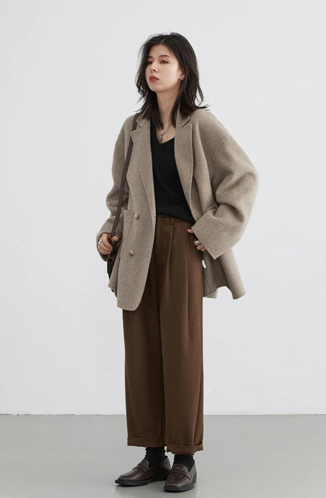 Manteau Laine Femme – Double Face Élégance - Vestico