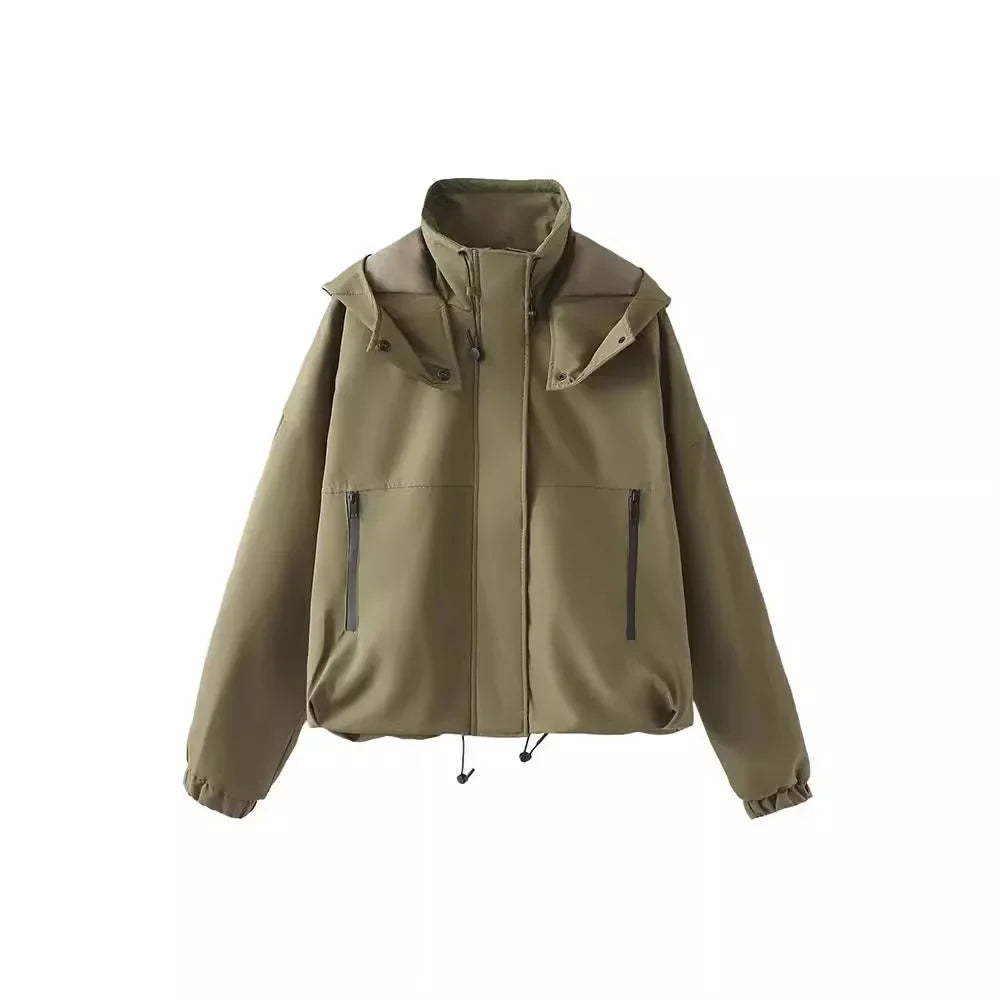 Veste Courte à Capuche Femme – Printemps/Automne - Vestico