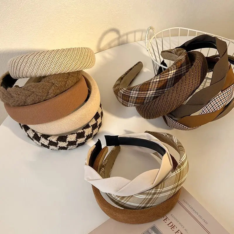 Bandeau Femme Imprimé – Large, Élastique & Style Vintage