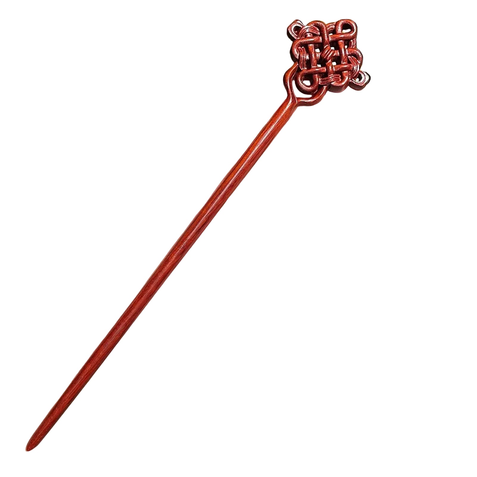 Pic à Cheveux en Bois Sculpté – Style Chinois, Fait Main & Élégant
