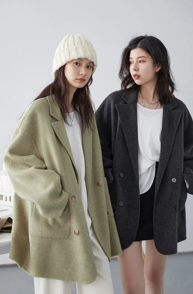 Manteau Laine Femme – Double Face Élégance - Vestico