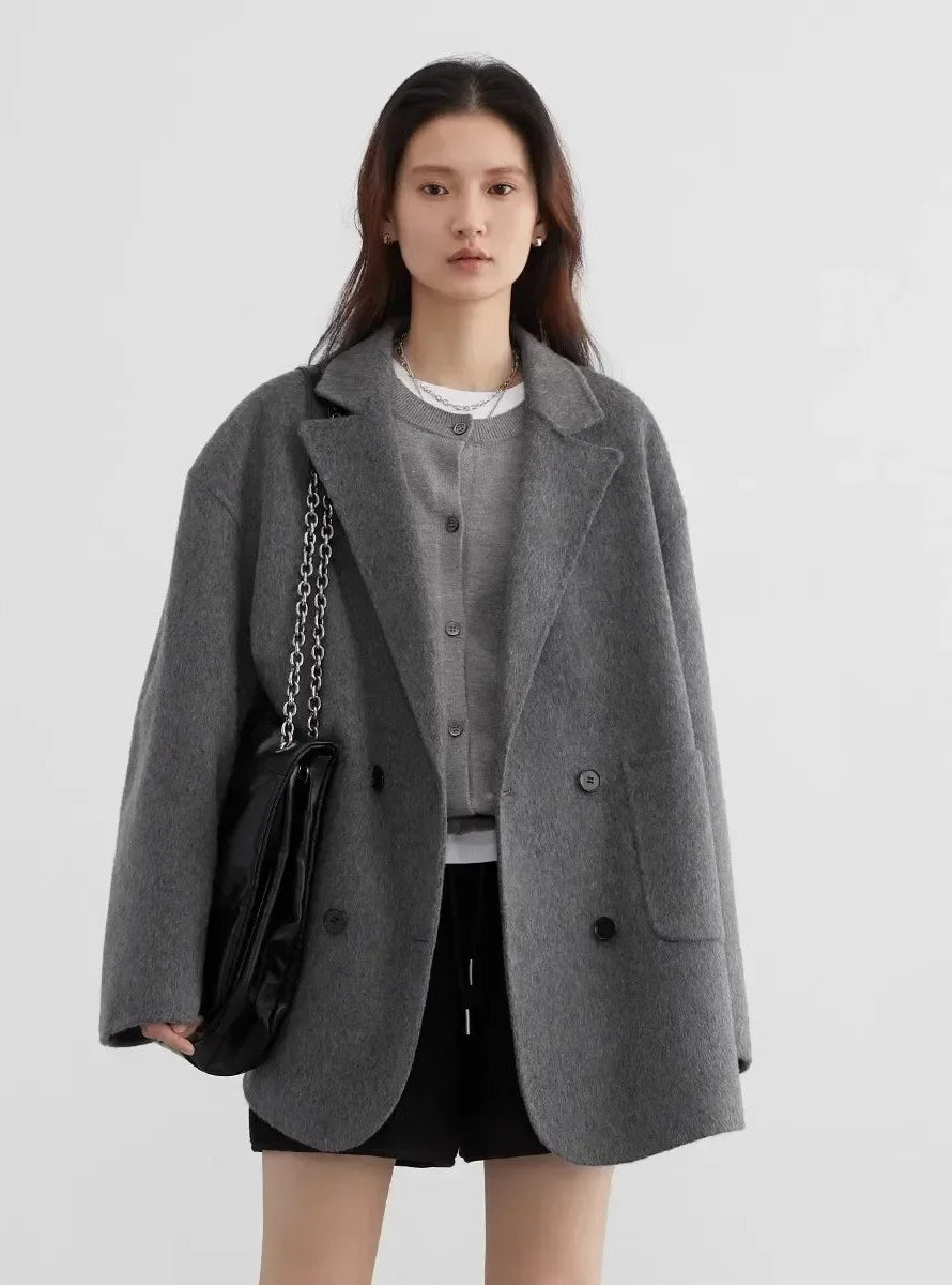 Manteau Laine Femme – Double Face Élégance - Vestico