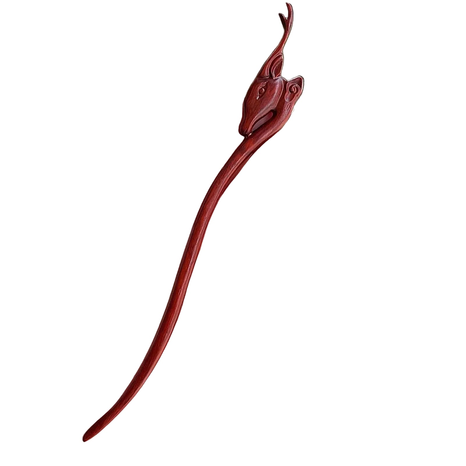 Pic à Cheveux en Bois Sculpté – Style Chinois, Fait Main & Élégant